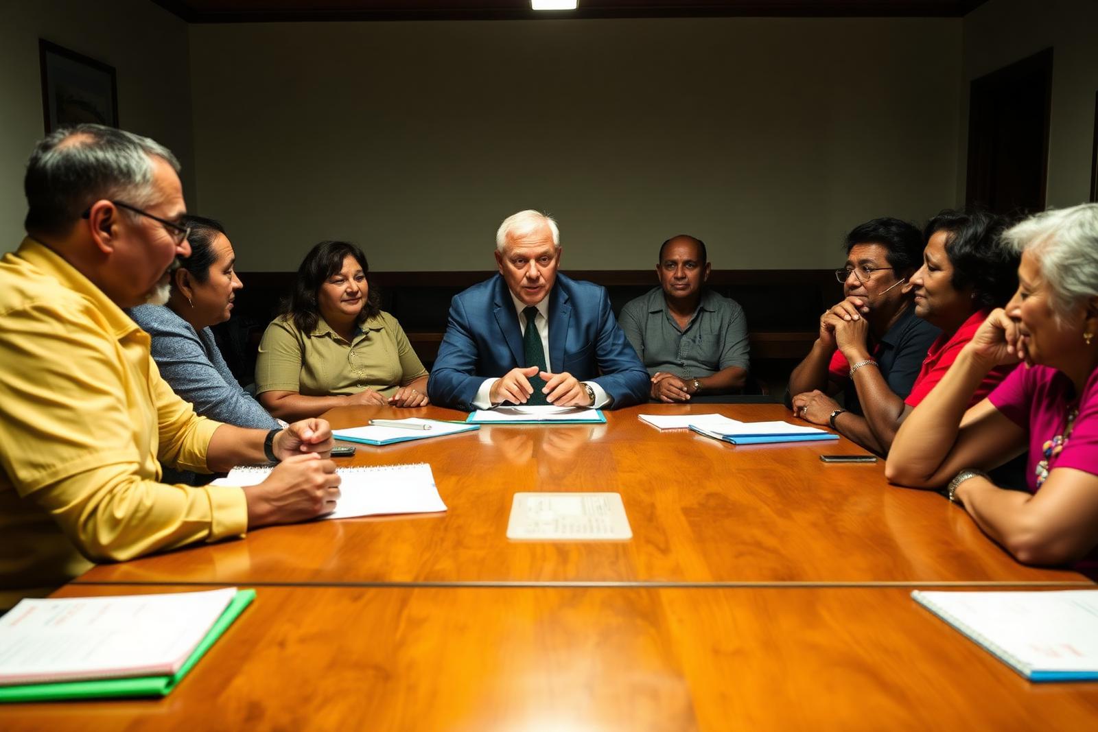 Reunião com lideranças comunitárias
