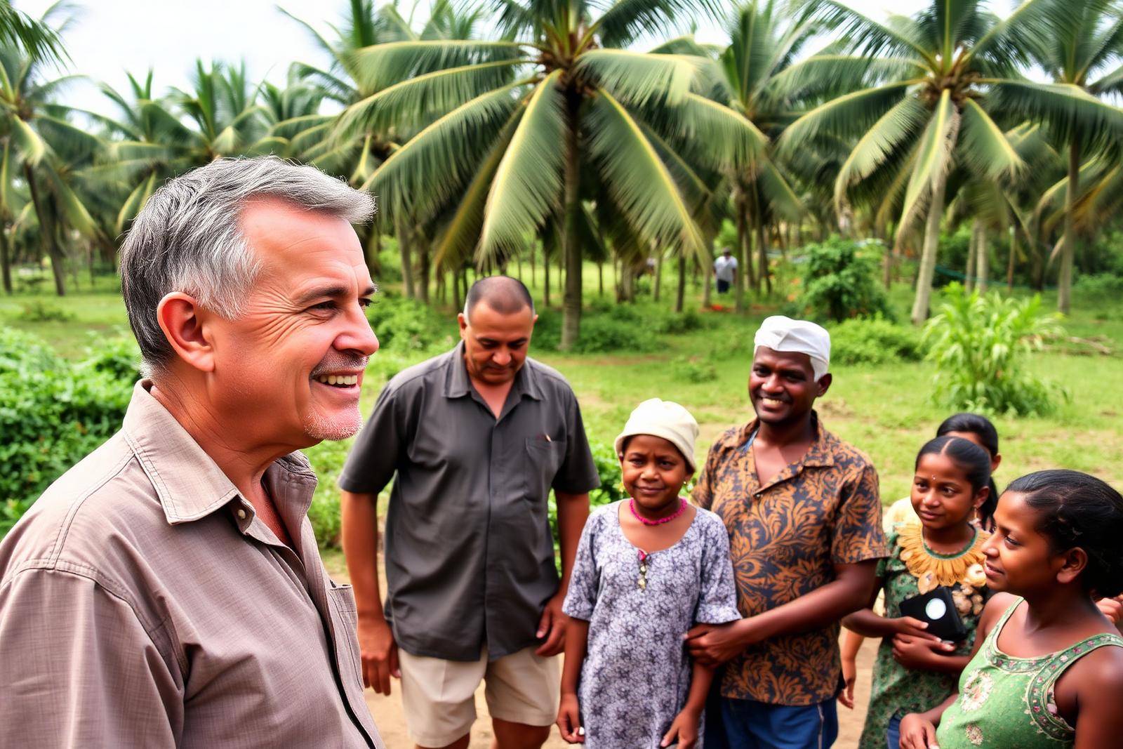 Conversa com moradores de comunidade rural